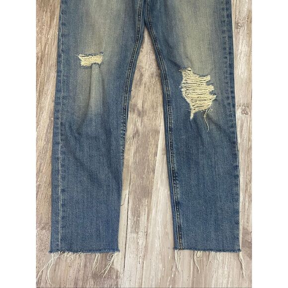 Joe’s Jeans Debbie High Rise Straight Ankle Raw Hem Distressed Women’s Sz 26 - Picture 3 of 7